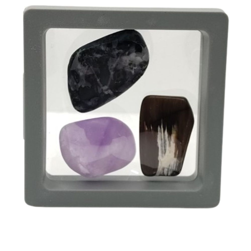 Set of Three Decorative Stones